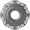 Ekena Millwork Orrington Ceiling Medallion (Fits Canopies up to 6 1/4"), 22"OD x 6 1/4"ID x 1 3/4"P, Silver CM22ORSLS - alternate 1